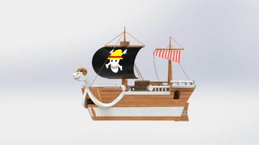 海贼王路飞航船模型缩略图
